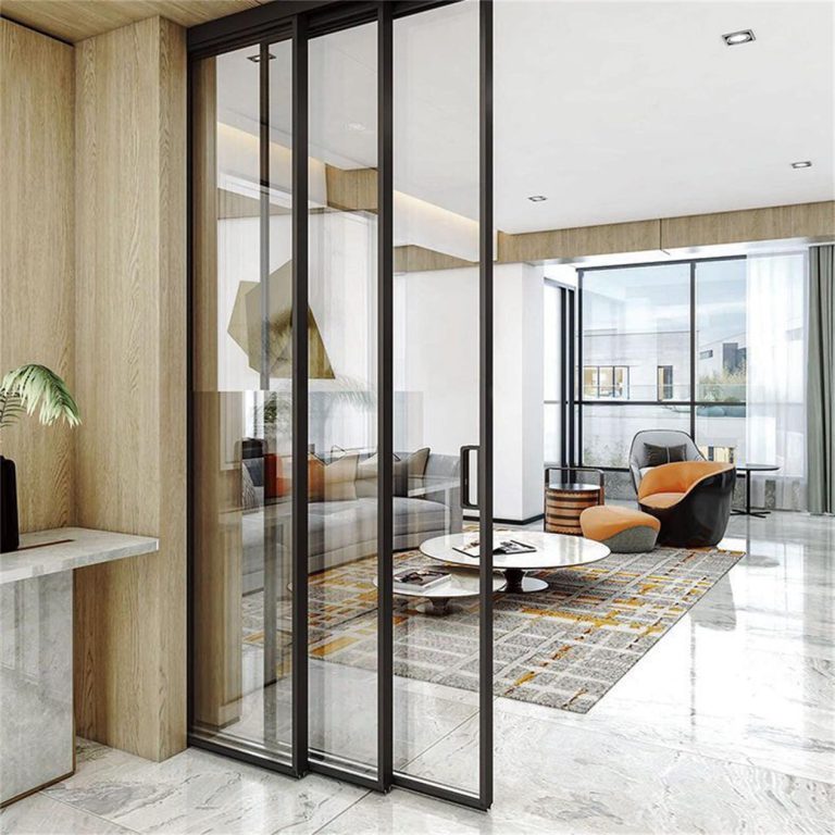 triple linkage sliding door